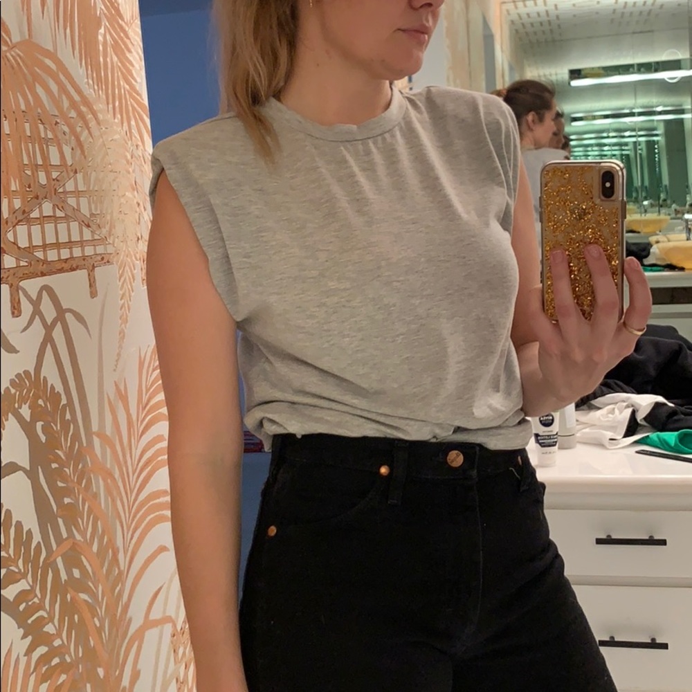Shoulder Padded muscle t-shirt